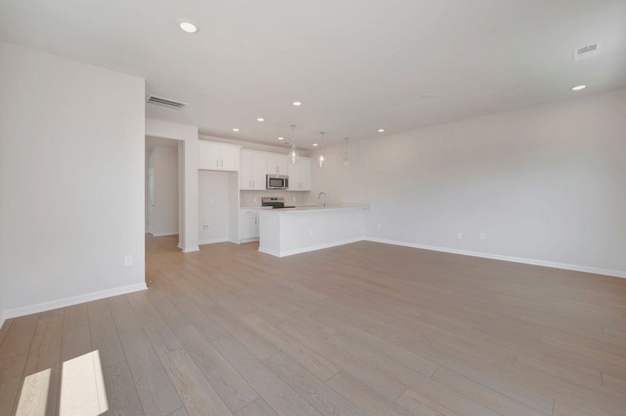 Spacious, unfurnished interior of a new home in Amplitude, Charlotte (Image 15). Spacious, unfurnished interior of a new home in Amplitude, Charlotte (Image 15).