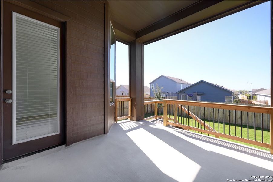 Exterior details and patio area of a home in VIDA, San Antonio (Image 19).