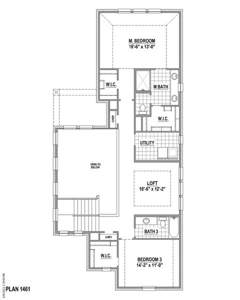 Plan 1461 2nd Floor Plan 1461 2nd Floor