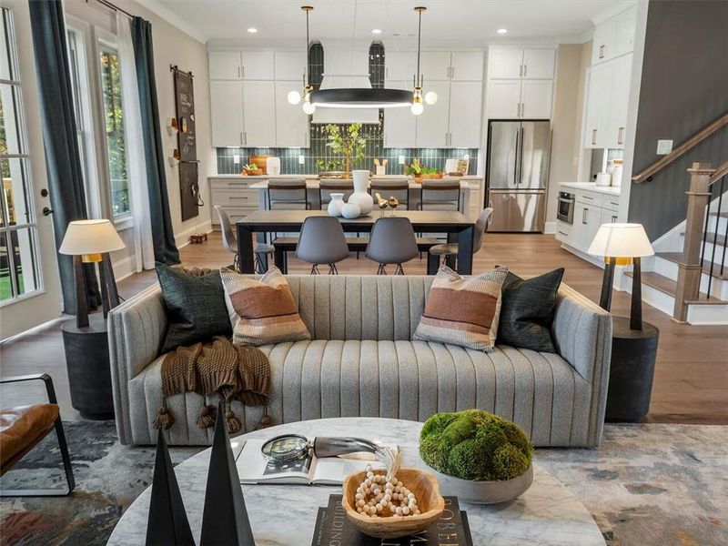 Furnished interior view inside a new home in , Suwanee (Image 50).