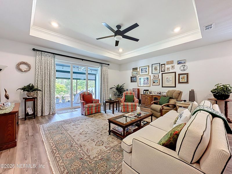Furnished interior view inside a new home in Hawthorn Park at Wildlight, Yulee (Image 12).