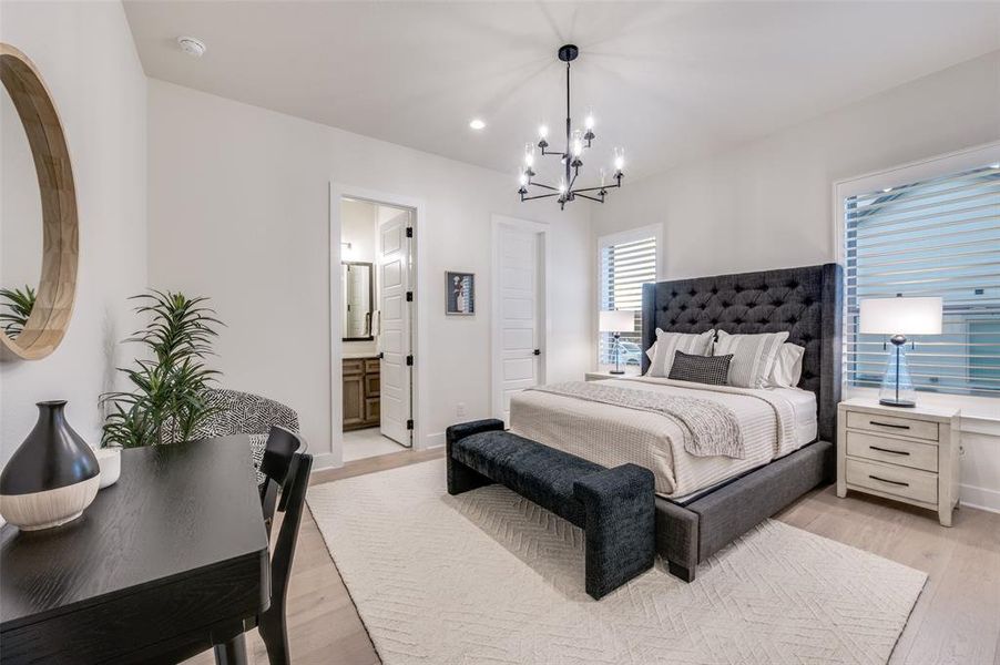 Furnished interior view inside a new home in , Oak Point (Image 27).