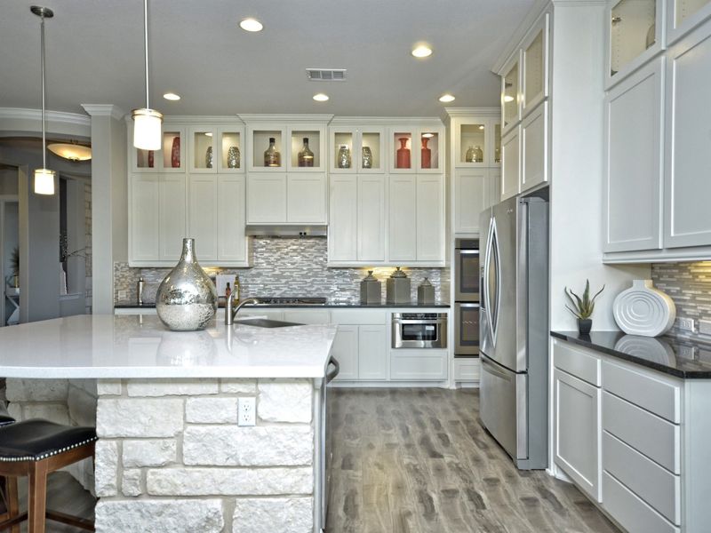 Representative furnished interior of a home built from the San Simeon I by Giddens Homes in Clearwater Ranch, Liberty Hill (Image 198).