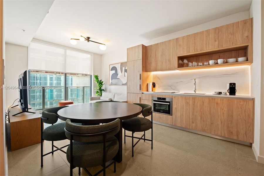 Furnished interior view inside a new home in , Miami (Image 4). Furnished interior view inside a new home in , Miami (Image 4).