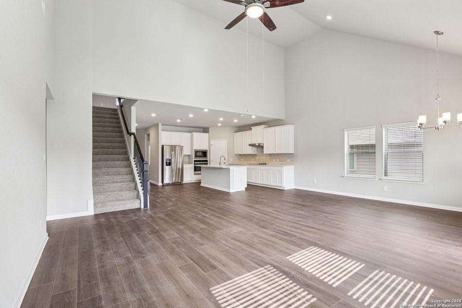 Spacious, unfurnished interior of a new home in Legendary Trails - Classic Series, Cibolo (Image 49). Spacious, unfurnished interior of a new home in Legendary Trails - Classic Series, Cibolo (Image 49).