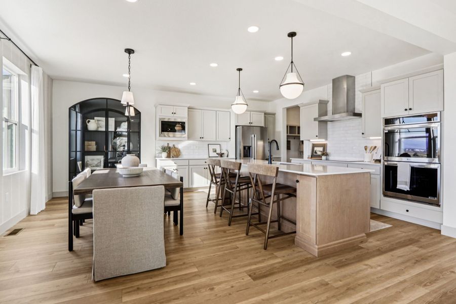 Furnished interior view inside a new home in Trailside, Timnath (Image 12).