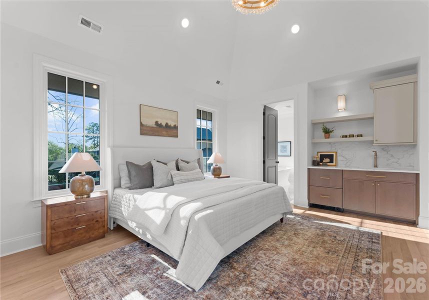 Furnished interior view inside a new home in , Charlotte (Image 37).