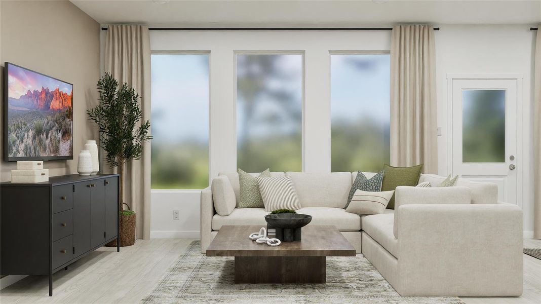 Furnished interior view inside a new home in Waterstone: Classic Collection, Kyle (Image 26).