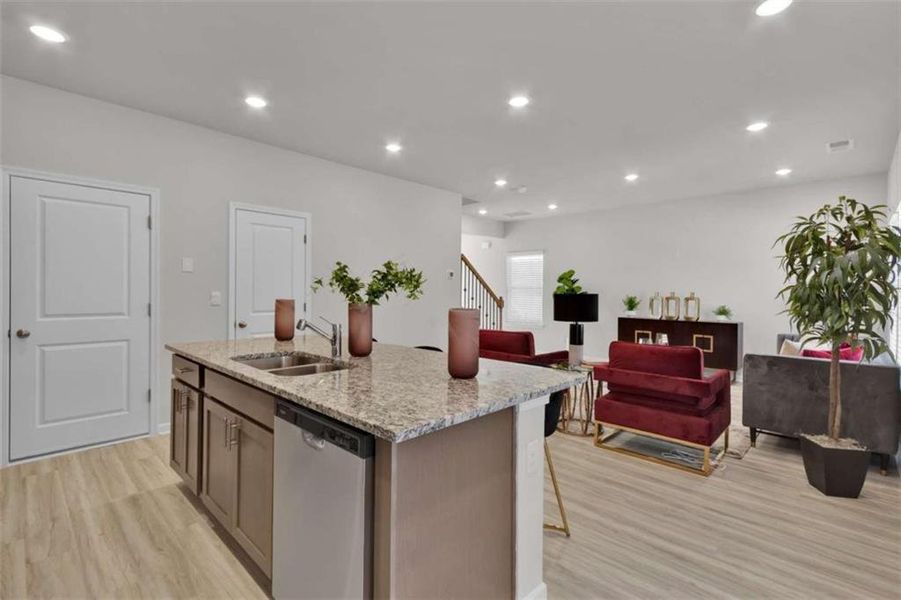 Furnished interior view inside a new home in Hawthorne Station, College Park (Image 16). Furnished interior view inside a new home in Hawthorne Station, College Park (Image 16).