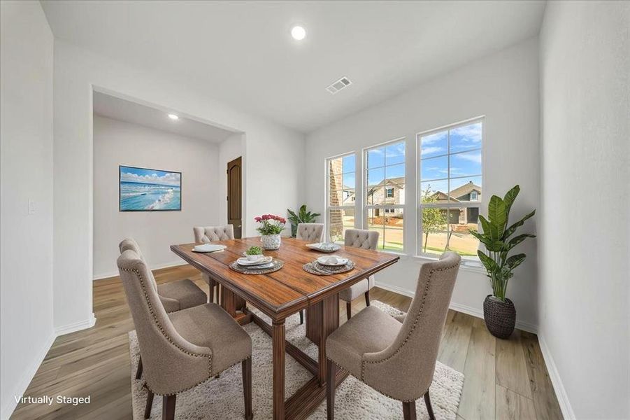 Furnished interior view inside a new home in Liberty Pointe, Gainesville (Image 7). Furnished interior view inside a new home in Liberty Pointe, Gainesville (Image 7).
