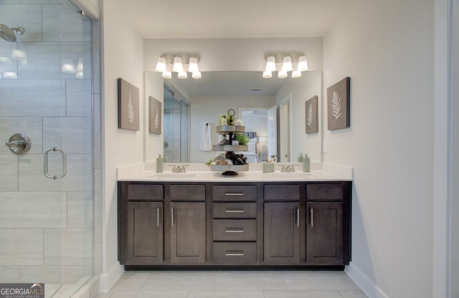 Furnished interior view inside a new home in The Towns at Auburn Station West, Auburn (Image 19).