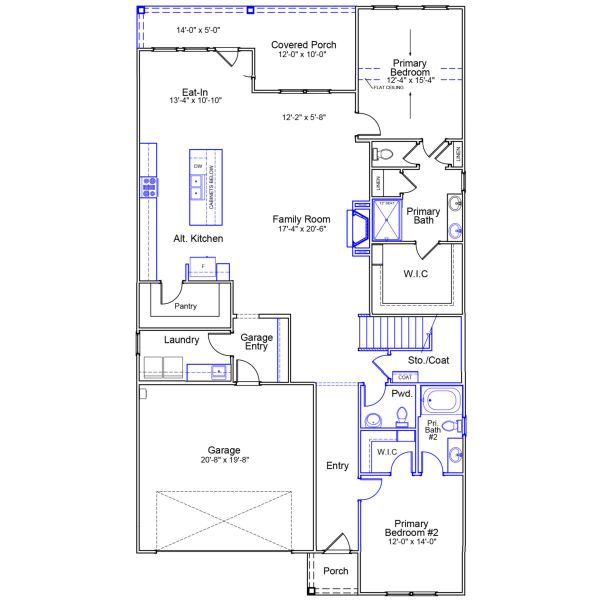 2D floor plan layout of this home in Cottages at Lake Emory, Inman, SC (Image 2). 2D floor plan layout of this home in Cottages at Lake Emory, Inman, SC (Image 2).
