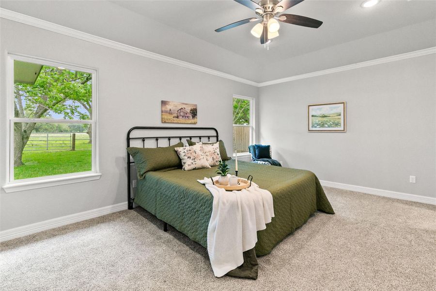 Furnished interior view inside a new home in , Sweeny (Image 8).