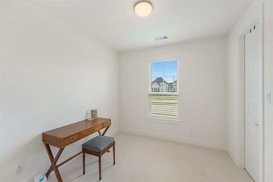 Furnished interior view inside a new home in Pecan Square, Northlake (Image 17). Furnished interior view inside a new home in Pecan Square, Northlake (Image 17).