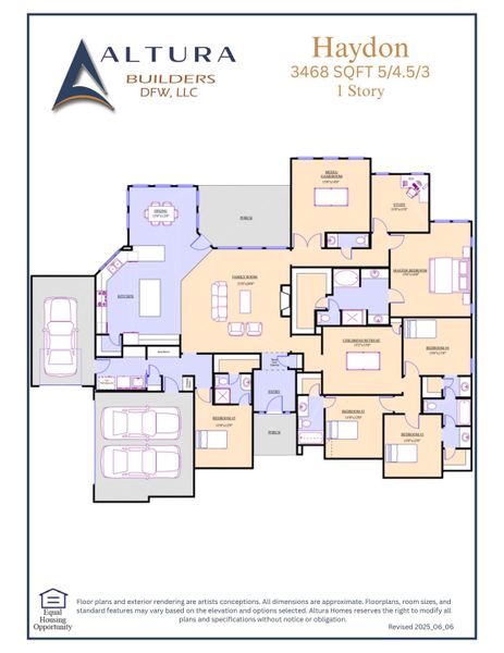 2D floor plan layout of this home in Heritage, McLendon-Chisholm, TX (Image 4).