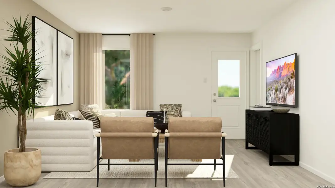 Furnished interior view inside a new home in Valle Sol, Von Ormy (Image 17).