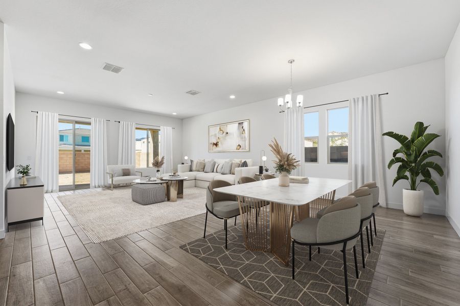 Furnished interior view inside a new home in Combs Ranch, San Tan Valley (Image 6).