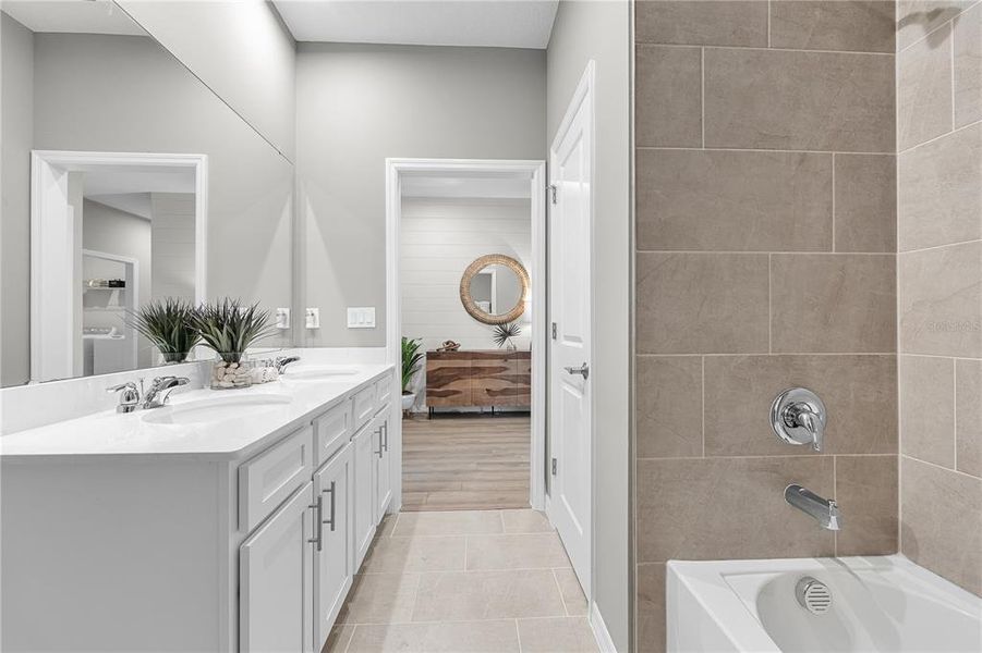 Furnished interior view inside a new home in Hidden Cove, Eustis (Image 13).