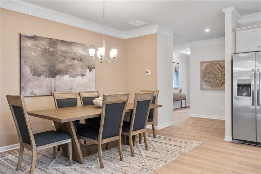 Furnished interior view inside a new home in Summerfield Place, Carrollton (Image 14).