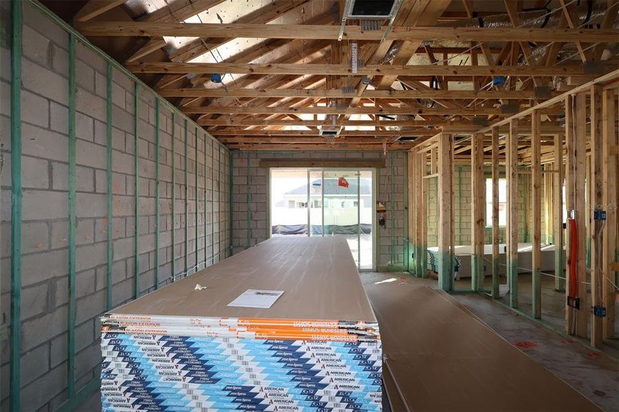 In-progress construction of a new home in Center Lake on the Park, St. Cloud, FL (Image 5).