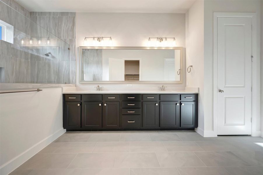 Furnished interior view inside a new home in Riceland - Enclave Row Collection, Mont Belvieu (Image 8).