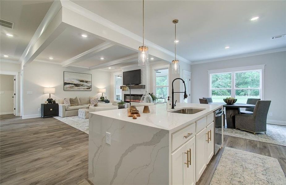 Furnished interior view inside a new home in Pinecrest Ridge, Dacula (Image 9). Furnished interior view inside a new home in Pinecrest Ridge, Dacula (Image 9).