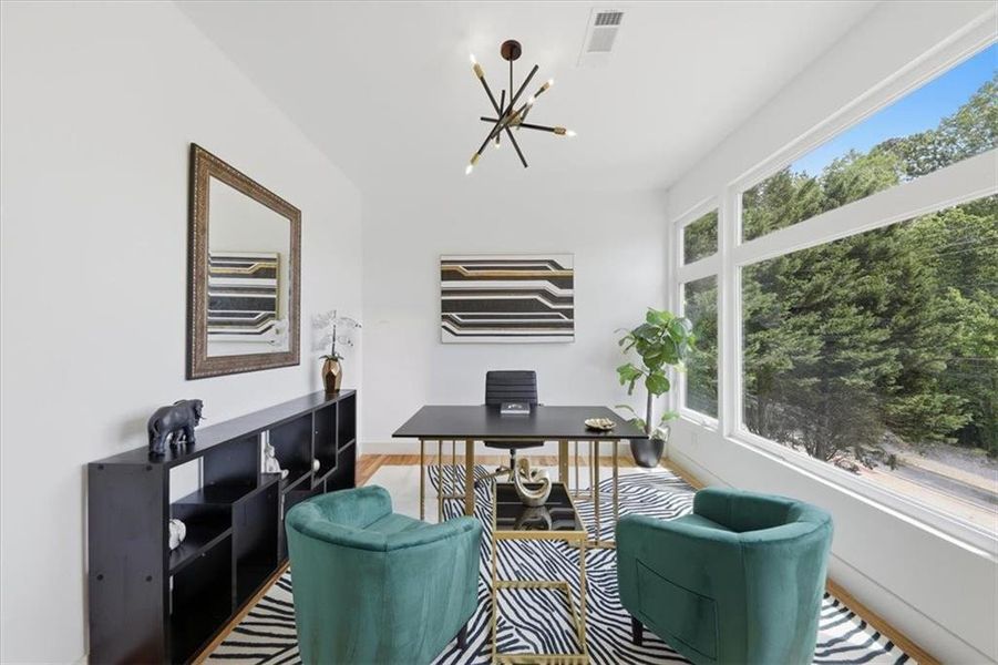 Furnished interior view inside a new home in , Atlanta (Image 54).