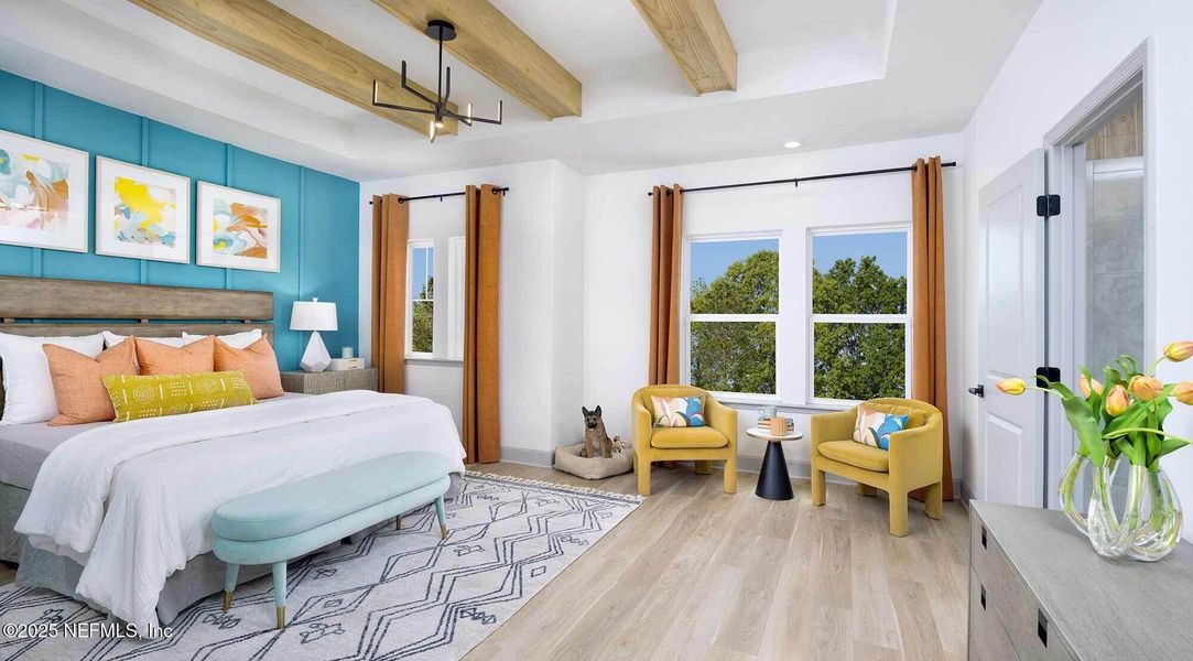 Furnished interior view inside a new home in Seabrook Village 40’ Rear Entry, Nocatee (Image 3).