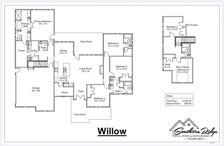 2D floor plan layout of this home in , Roopville, GA (Image 4).