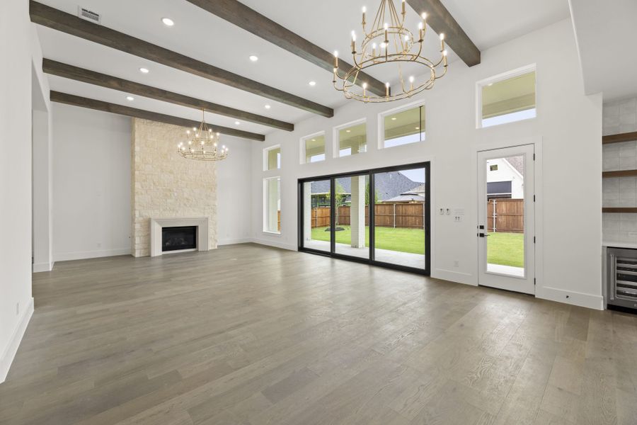 Representative unfurnished interior of a home built from the 7042 by Tradition Homes in Mustang Lakes, McKinney (Image 22).