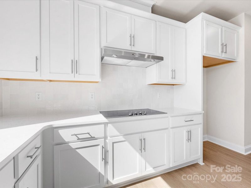 Gas Cooktop and Designer Vent Hood