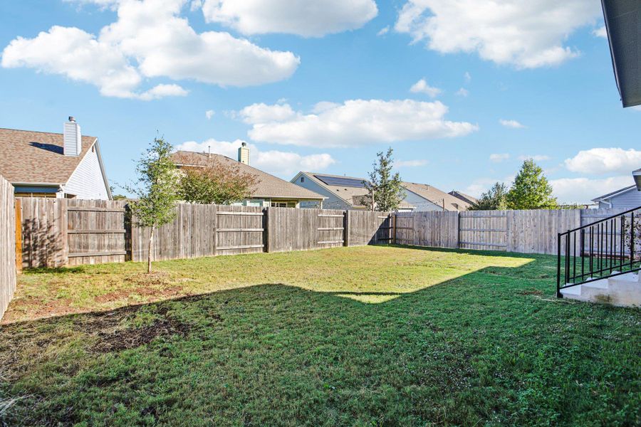 Exterior details and patio area of a home in Orchard Ridge, Liberty Hill (Image 26).