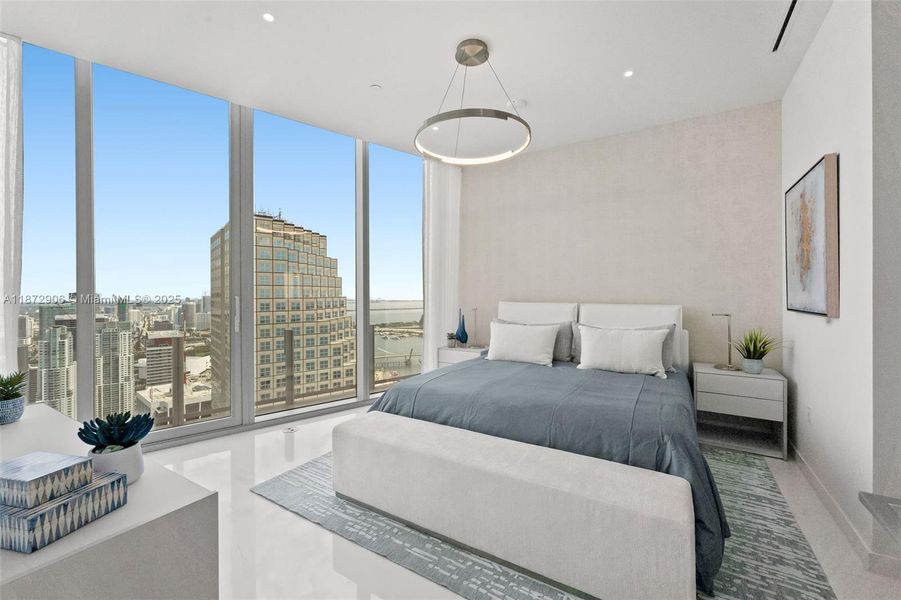 Furnished interior view inside a new home in , Miami (Image 10). Furnished interior view inside a new home in , Miami (Image 10).