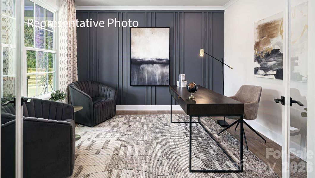 Furnished interior view inside a new home in Sanctuary at Southgate, Indian Trail (Image 8).