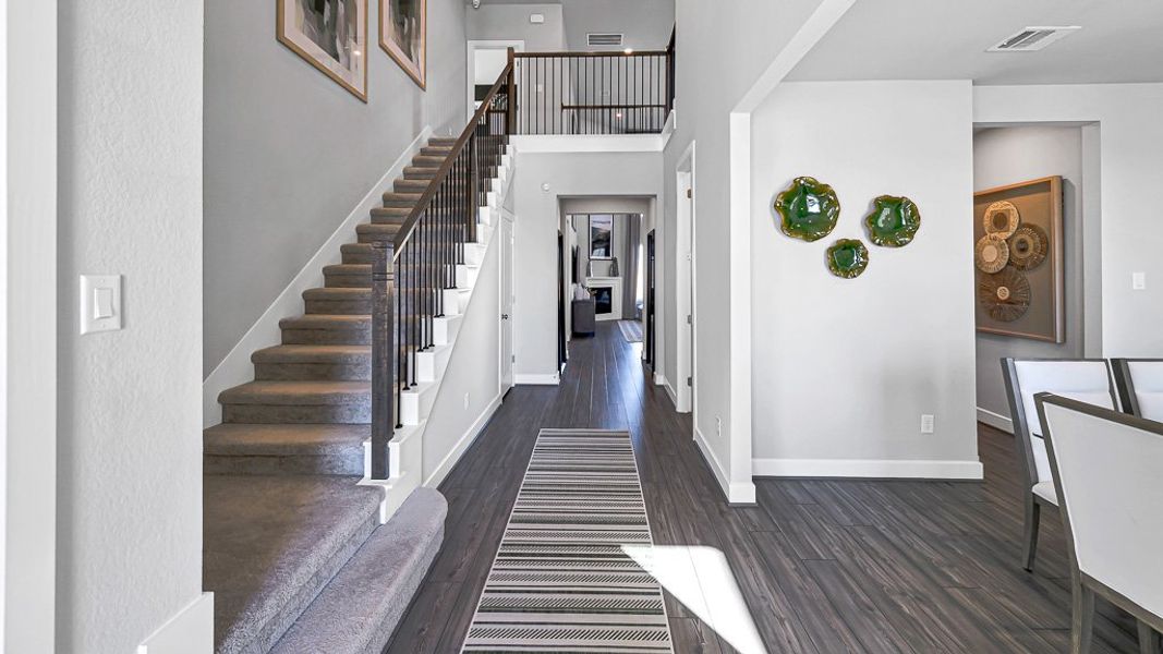 Furnished interior view inside a new home in Avalon at Cypress, Cypress (Image 7).