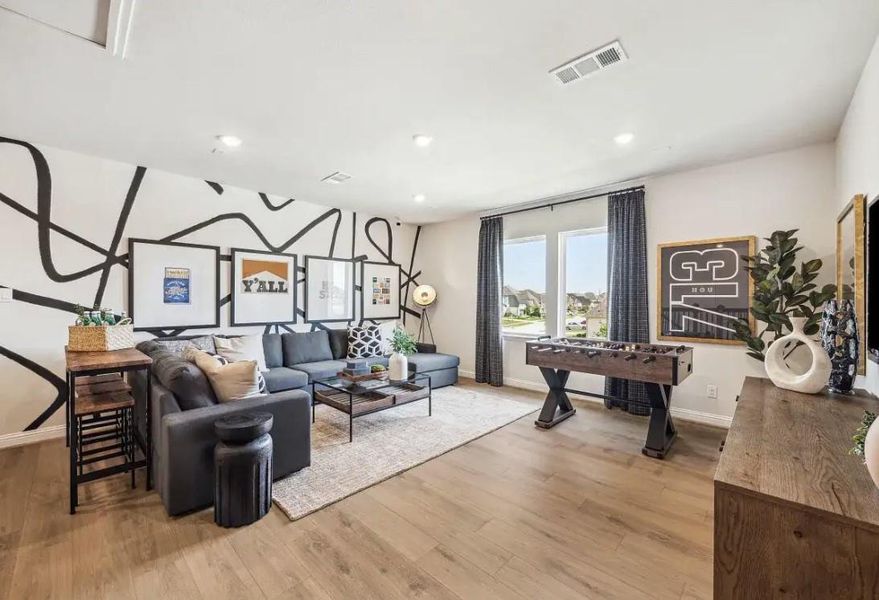 Furnished interior view inside a new home in WILDTREE 60', Montgomery (Image 6).