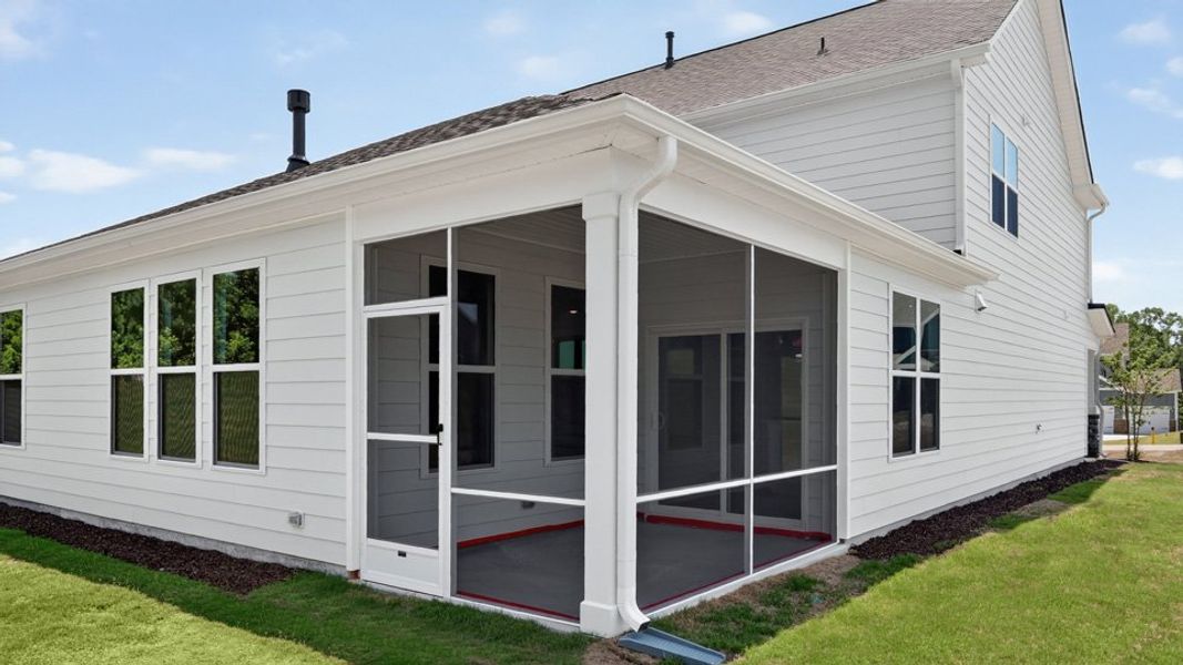 Representative exterior details of a home built from the Hartwell by D.R. Horton in The Manors at Winston Pointe, Clayton (Image 3).