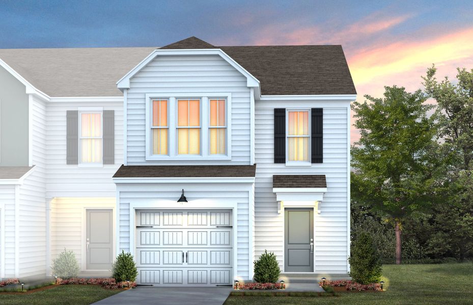 Representative exterior photo of a completed home built from the Hemingway by Pulte Homes in Sedgefield Green, Greensboro, NC (Image 19).