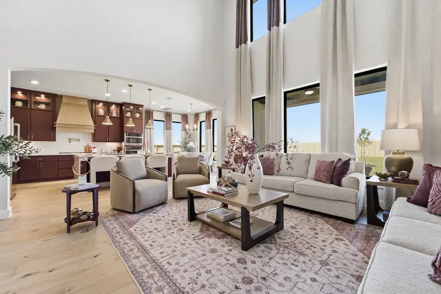 Representative furnished interior of a home built from the Laguna III by CastleRock Communities in Lakesong, Grand Prairie (Image 35).