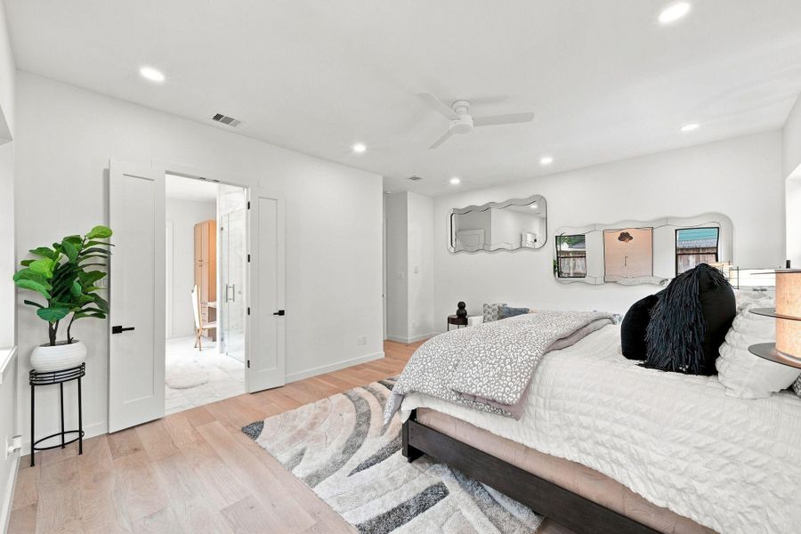 Master bedroom downstairs.