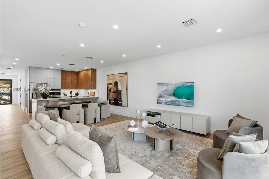 Furnished interior view inside a new home in , Miami (Image 17). Furnished interior view inside a new home in , Miami (Image 17).