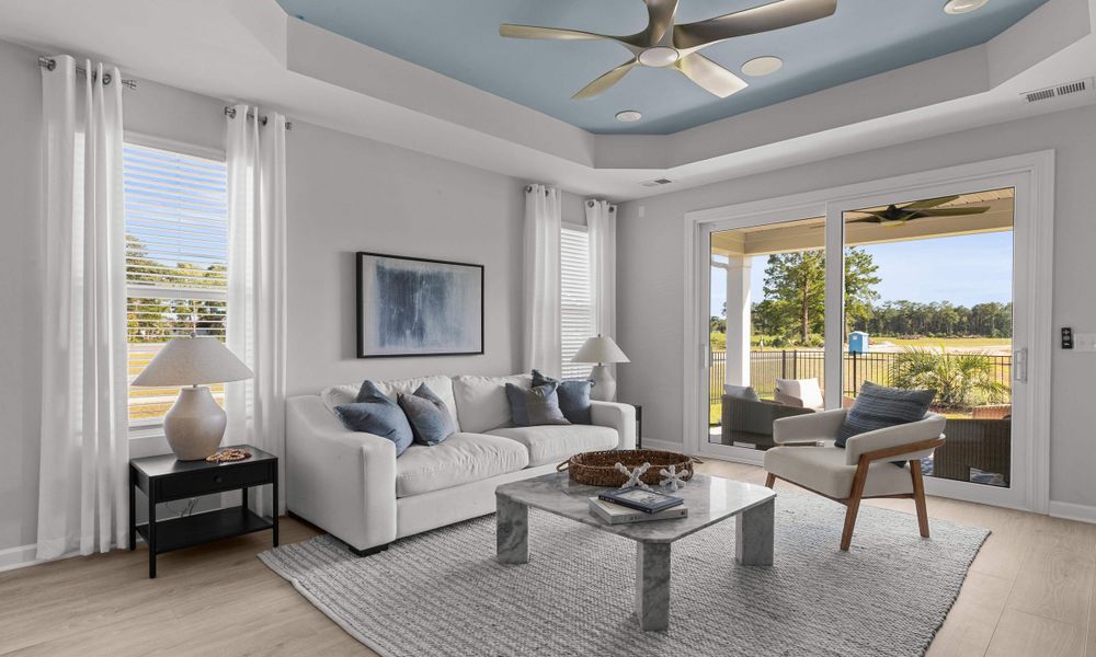 Representative furnished interior of a home built from the The Orchid by Chesapeake Homes in Traditions at Carolina Forest, Myrtle Beach (Image 13).