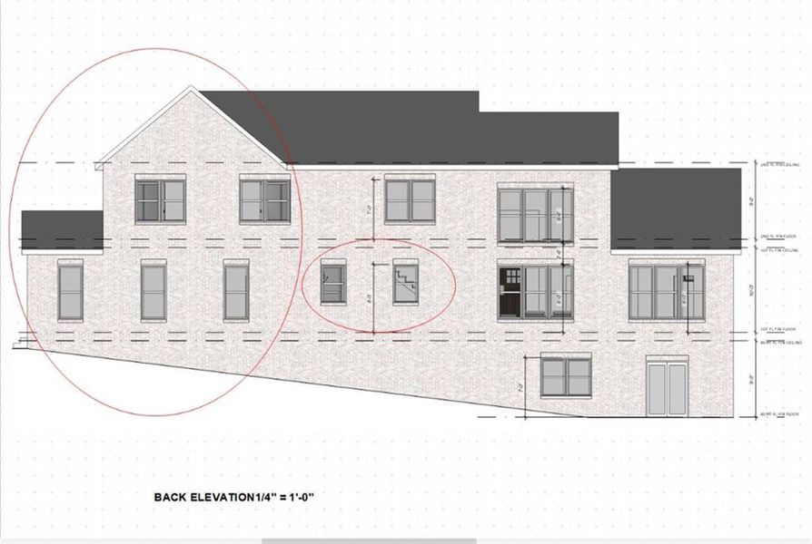 Exterior rendering of this home design in , Stonecrest, GA (Image 3).