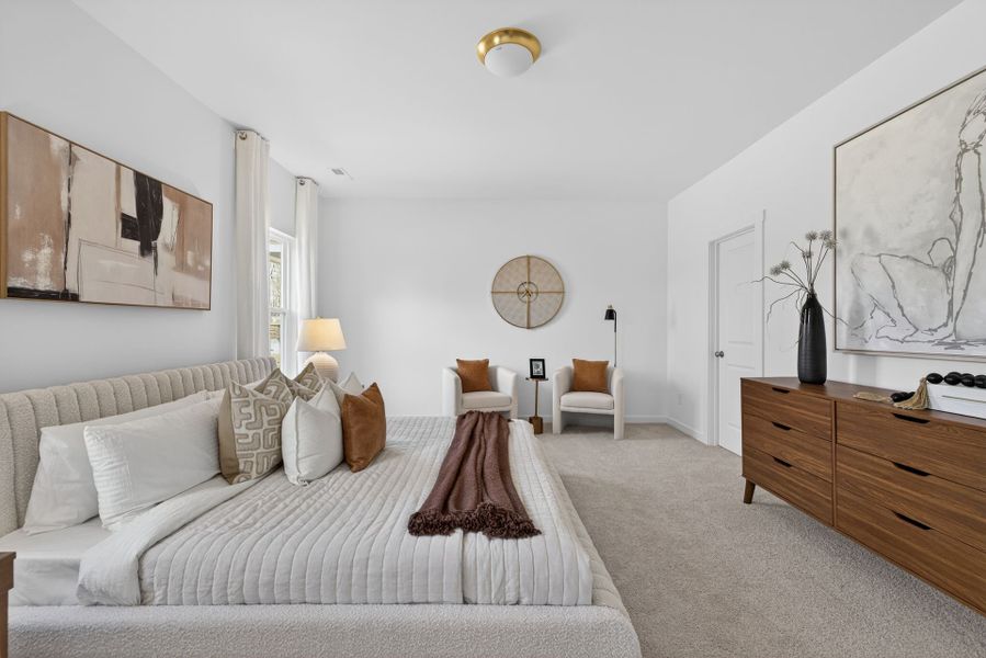 Furnished interior view inside a new home in Copper Ridge at Flowers Plantation, Clayton (Image 19).