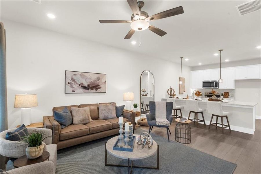 Furnished interior view inside a new home in , Dawsonville (Image 7).