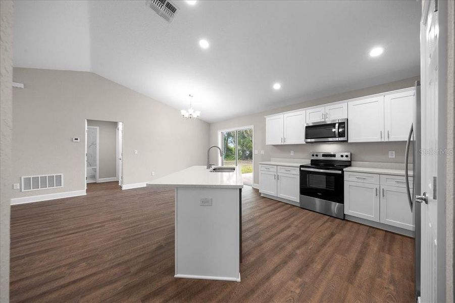 Furnished interior view inside a new home in , Belleview (Image 6).