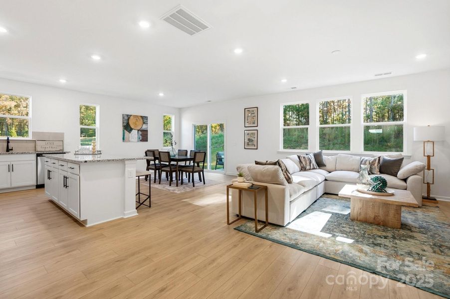 Furnished interior view inside a new home in Bellina, York (Image 29).