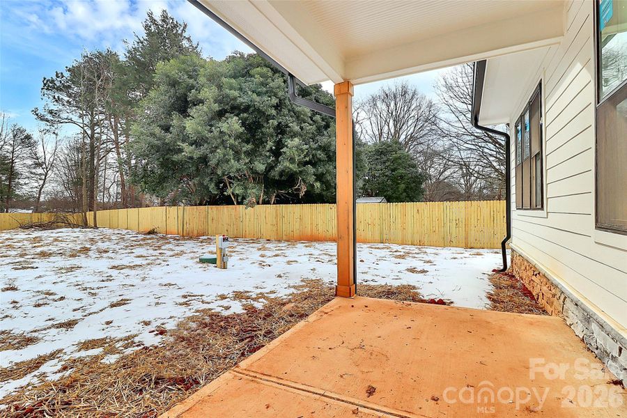 Exterior details and patio area of a home in , Mooresville (Image 28).