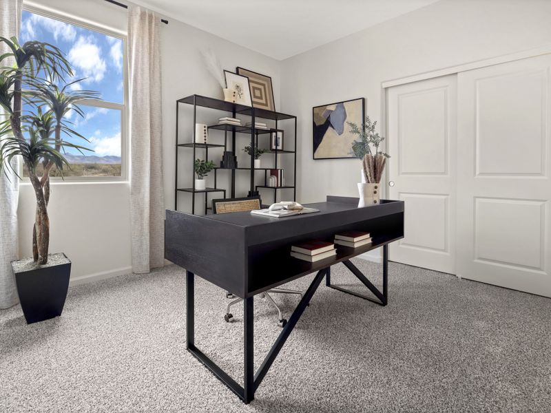 Furnished interior view inside a new home in Arbor at Madera Highlands II, Sahuarita (Image 11).