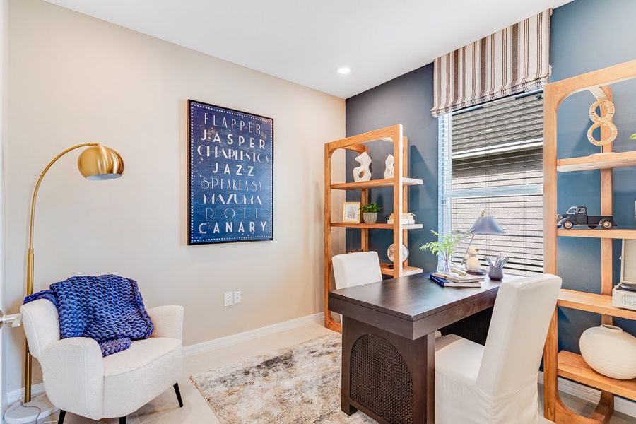 Furnished interior view inside a new home in Center Lake Ranch Community Group Page, St. Cloud (Image 8).